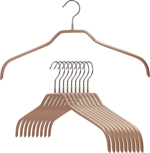 Miniatura 19 de MAWA Ft Reston Lloyd Silhouette Series - Percha antideslizante que ahorra espacio para camisas y vestidos, estilo 41/F, juego de 10, color blanco