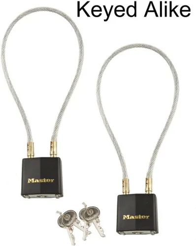 Miniatura 2 de Casco de motocicleta Lock-Master Lock #99KA - 2 llaves iguales