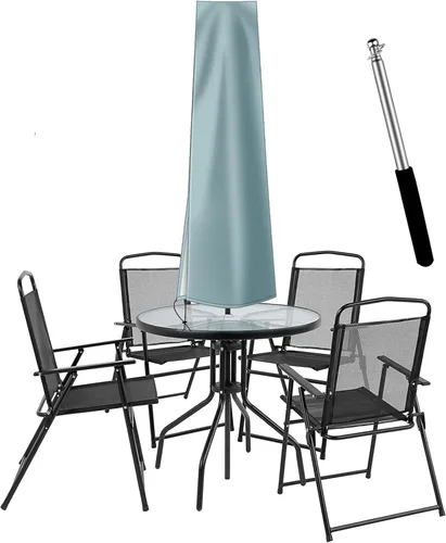 Miniatura 13 de Cubiertas de paraguas OKPOW para paraguas al aire libre - Cubierta de paraguas pequeña de patio para paraguas de mesa al aire libre de 6 pies a 9