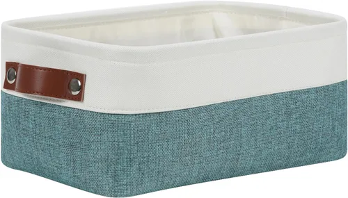 Miniatura 45 de DULLEMELO Cesta de almacenamiento pequeña, cesta de papel higiénico, contenedor de almacenamiento estrecho para baño, cesta de baño para organizar