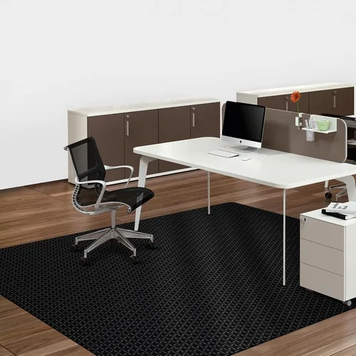 SALLOUS Alfombrilla para silla para suelos duros, alfombrilla para silla de oficina de 60"x75" para suelos de madera dura, alfombrilla de plástico