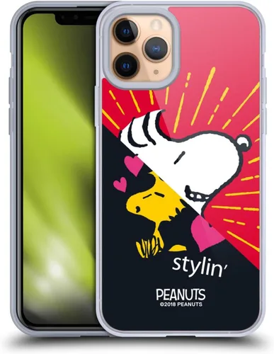 Miniatura 254 de Head Case Designs Funda de gel con licencia oficial de Peanuts Snoopy & Woodstock Halfs and Laughs [protección de grado militar] compatible