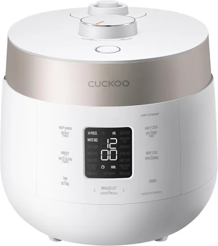 Miniatura 11 de CUCKOO Arrocera de Doble Presión de 10 Tazas (sin cocinar) / 20 Tazas (cocidas) con Olla Interior Antiadherente, Gran Arrocera y Mantenedora
