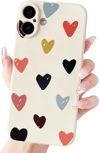 Miniatura 14 de Funda protectora para iPhone 12 para mujeres y niñas, diseño lindo de silicona suave, protección de cámara con forma de corazón, para iPhone 12