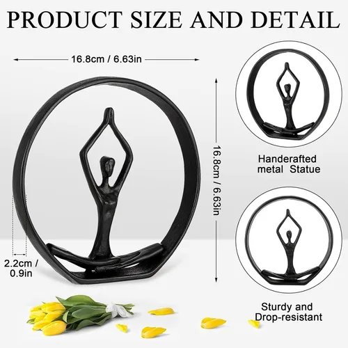 Miniatura 2 de Regalo para yoga, figuras y estatuas de yoga, estatua de postura de yoga de meditación, escultura de yoga, decoraciones de yoga para el hogar