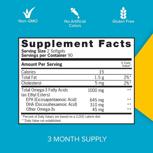 Miniatura 5 de Qunol Mini cápsulas blandas Omega 3 de aceite de pescado, 1000 mg Omega 3 EPA + DHA, suplementos ultra puros, apoyo para la salud cardíaca, sabor a