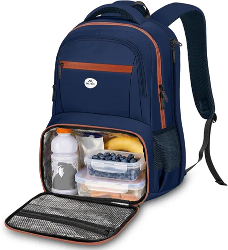 Miniatura 11 de MATEIN Mochila de almuerzo para mujer, resistente mochila térmica térmica para profesores, enfermeras, para trabajo, universidad, viajes, elegante