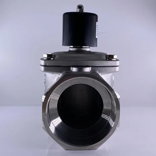 Miniatura 3 de DN100 4in 304 Stainless Steel Normally Closed Solenoid Valve, AC220V DC24V Two-position Two-way Water Valve 1Pcs(220VAC_NBR 80 CELSIUS)