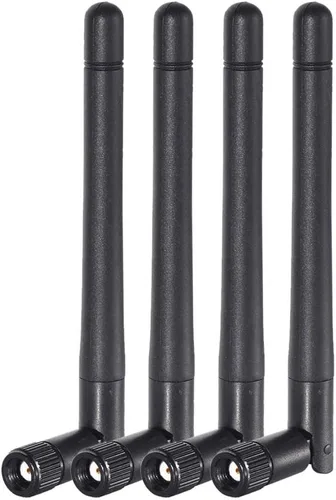 Miniatura 12 de Bingfu Dual Band WiFi 2.4GHz 5GHz 5.8GHz 3dBi MIMO RP-SMA Macho Antena Bluetooth (paquete de 2) para PC Computadora WiFi Router Tarjeta de red