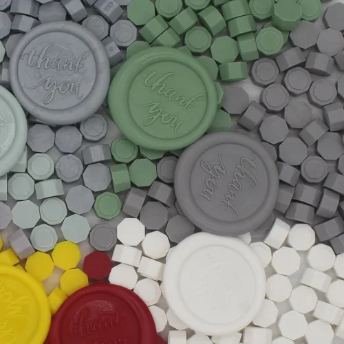 Miniatura 3 de 250 unidades de cuentas de cera de sello oliva verde, cuentas de cera de sello premium de Andotopee para sellos de sello, paquete de repuesto