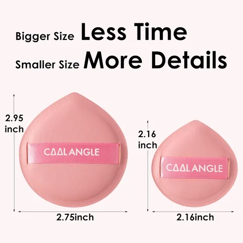 Miniatura 6 de COOL-ANGLE Paquete de 4 Esponjas de Maquillaje Rosa Para Base, Corrector y Polvo, Esponja Mezcladora Sin Látex Para Maquillaje Natural y Fácil, a2