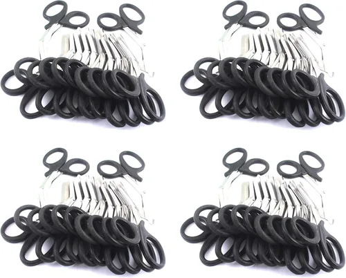 Miniatura 2 de Utilidad odontomed2011 ® 50 PCS paramédico vendaje de primeros auxilios Acero Inoxidable Trauma EMT EMS Tijeras Tijeras 7,25 "Lo Negro ODM
