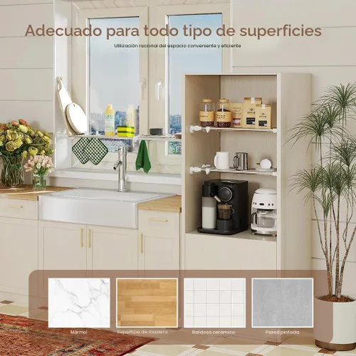 Miniatura 7 de Hershii - Estantería y barra extensible para armarios, estante de almacenamiento de metal expansible,organizador ajustable, separador para armarios