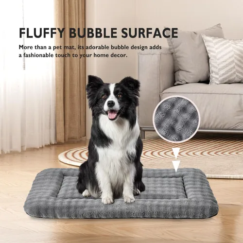Miniatura 4 de Colchoneta para Cama de Perro Almohadilla para Jaula para Perros Grandes, Colchoneta Suave Lavable para Dormir de Mascotas Almohadilla para Perrera