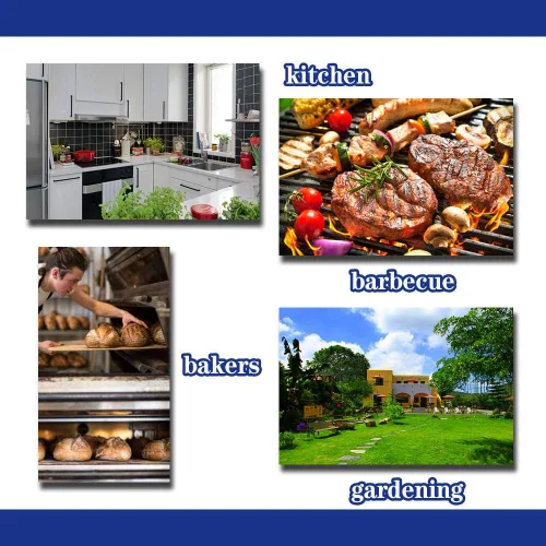 Miniatura 5 de Delantal de mezclilla con múltiples bolsillos unisex ajustables para cocina, manualidades, cocina