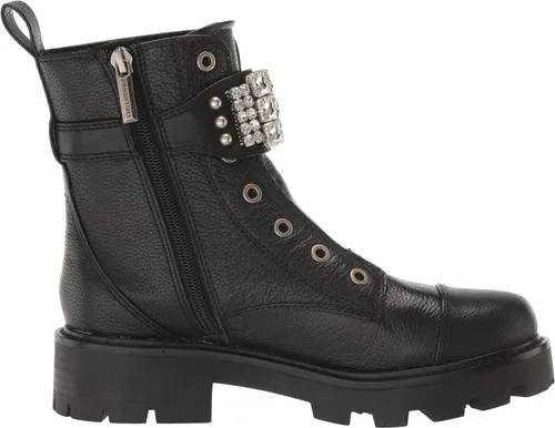 Miniatura 6 de Karl Lagerfeld Paris Botas de combate Maeva con suela Lug-Sole para mujer con detalles de cristal