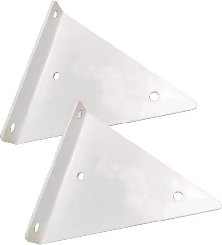 Miniatura 10 de Soportes flotantes de metal triangulares para estantes, montaje en pared, soporte oculto para estantes, para dormitorio, sala de estar, baño, Negro
