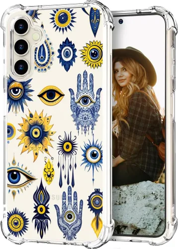 Miniatura 21 de Hungo Funda compatible con Samsung Galaxy S23 con diseño floral y bonito diseño transparente, femenino para mujeres y niñas, con hermoso clavel