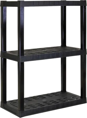 Oskar - Estantes de almacenamiento de plástico resistentes para garaje, cocina, baño, sótano, habitación de los niños, estante organizador apilable