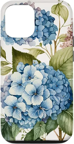 Miniatura 28 de Watercolour Vintage Blue Hydrangea with Flower Flower Case for iPhone 17