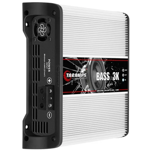 Miniatura 2 de Taramps BASS 3k 1 Ohm 1 canal Mosfet amplificador 3000 vatios RMS, monobloque, filtro subsónico, cruce de paso bajo, refuerzo de graves, RCA, clase