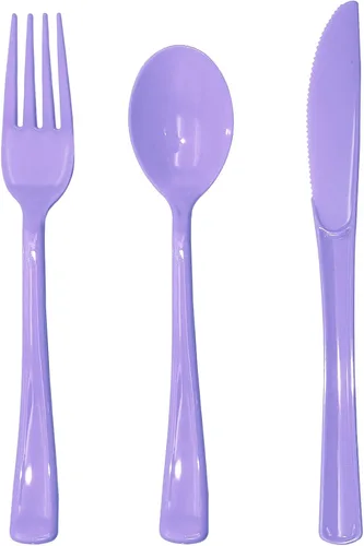 Miniatura 21 de Juego de 150 cubiertos de plástico negro y dorado, resistente, cubiertos de plástico negro y dorado, incluye cucharas, tenedores, cuchillos