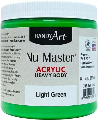 Miniatura 5 de Handy Art Nu Master - Pintura acrílica de cuerpo pesado, 8 onzas, carmesí Alizarin
