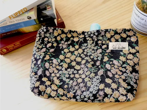 Miniatura 3 de HAPPYHEIDI Bolsa de maquillaje estética para mujer con compartimento para accesorios con cremallera para cosméticos, viajes, organizador de bolsos