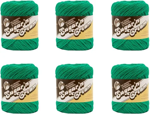 Miniatura 38 de Lily Sugar'N Cream - Ovillo de camuflaje rosa de gran tamaño, paquete de 6 unidades de 3.00 oz/3 onzas, algodón, 4 medianos (peinado), 150 yardas