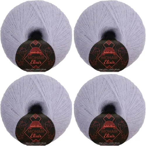 Miniatura 127 de JubileeYarn Mohair Elixir Yarn - 50g/Skein Baby Wool Blend - Cosmopolitan - 1 Skein
