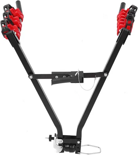 Pissente Bike Carrier Trailer Hitch for 3 Bikes, Steel Construction, Foldable Design, Up to 60 Kg, Ideal for Family Trips and Outdoor Activities