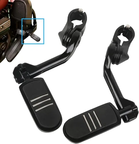 Miniatura 2 de Juego de 2 clavijas delanteras universales compatibles con motocicleta Touring Dyna Peg Mount