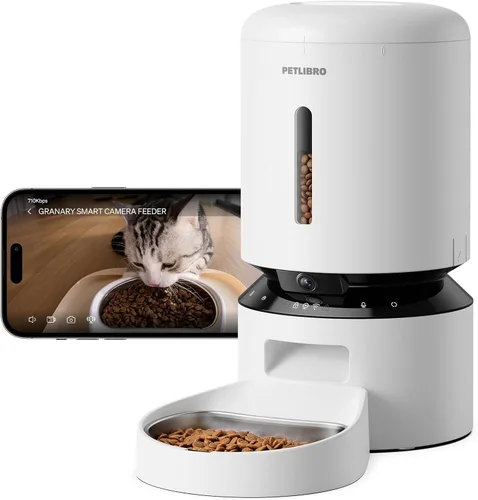 Miniatura 13 de PETLIBRO Comedero automático para gatos – Dispensador programable de alimentos para mascotas de 3 litros con almacenamiento hermético, control