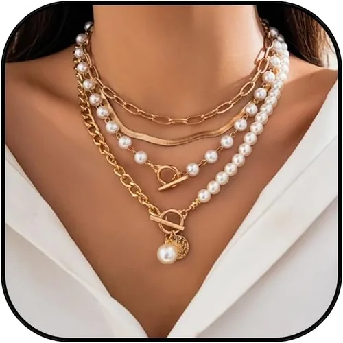 Miniatura 116 de Long tiantian Collares en capas para mujer, joyería occidental para mujer, collar de moneda apilable, collar de país, moderno, bohemio, verano