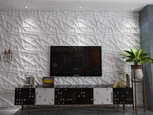 Miniatura 69 de Art3d Panel de Pared de Diamante 3D de PVC Dentado a Juego-Negro Mate, para Decoración Interior Residencial y Comercial Diamante mate negro