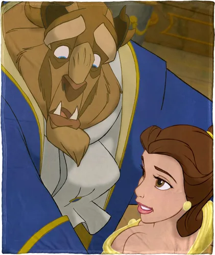 Miniatura 25 de Northwest Aladdin - Manta de seda táctil, 50 x 60 pulgadas, Aladdin y Jasmine