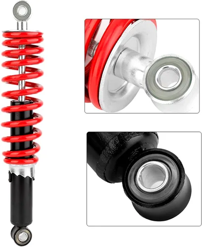 Miniatura 3 de Amortiguador de suspensión de puntal delantero de 12.008 in para scooter de kart de bicicleta cuádruple, cuerpo de aleación de aluminio, orificio