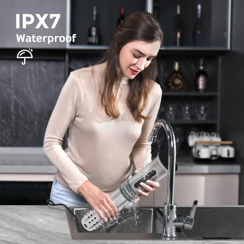 Miniatura 8 de KitchenBoss Wifi Sous Vide Cooker: Circulador de inmersión ultrasilencioso Sous Vide Control APP 1100W, IPX7 Impermeable Sous-vide Precision Cooker