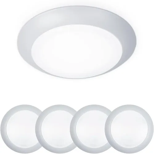 Miniatura 7 de WAC Lighting FM-306-930-BN disco para montaje al ras de luz led blanca suave de 3000 K, con calificación de Energy Star, grande, de níquel bruñido