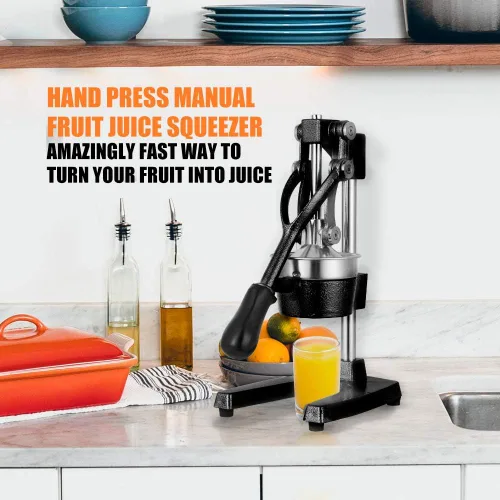 Miniatura 2 de Prensa Manual de Mano de Hierro Fundido Comercial de Servicio Pesado Naranja Cítricos Limón Lima Toronja Granada Exprimidor de Jugo de Fruta
