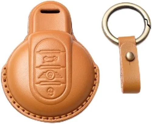 Miniatura 11 de SANRILY Funda para llavero para Mini Cooper sin llave, Negro