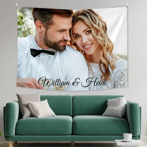 Miniatura 15 de XIAYUEHUA Bandera de fondo personalizada para subir imagen de tapiz personalizado para dormitorio, pancartas y letreros personalizados para colgar