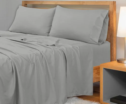 Miniatura 6 de Royale Linens Sábana Plana de Algodón Peinado de Fibra Larga 100% de 300 Hilos - Súper Suave - Sábanas Superiores - Sábana Plana Individual Vendida