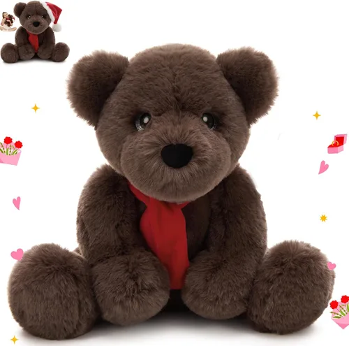 Miniatura 13 de MorisMos Oso de Peluche Relleno, Pequeño Oso de Peluche de 14'' Juguete de Peluche Regalo para Niño Niña Bebé Adolescente Adulto, Tierno Juguete