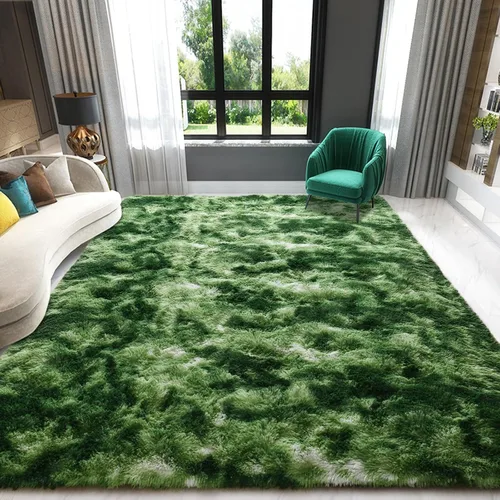 Miniatura 24 de Alfombra de área púrpura y azul de 6x9, alfombras grandes para sala de estar y dormitorio, alfombra mullida y linda, alfombras modernas