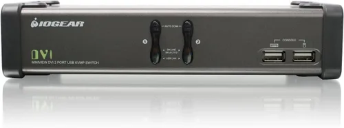Miniatura 2 de IOGEAR Conmutador KVMP DVI de 2 puertos con juego completo de cables, (compatible con GCS1102 TAA), negro