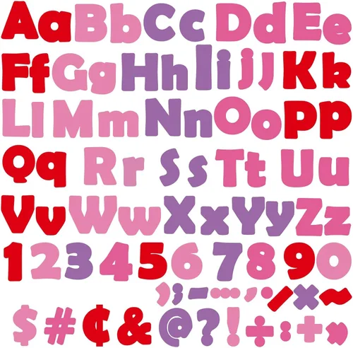 Miniatura 11 de 260 piezas de letras en blanco y negro para tablón de anuncios de aula, paquete combinado de letras de 4 pulgadas, juego de puntos y rayas