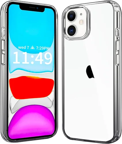 Miniatura 12 de JJGoo Compatible con iPhone 11 Funda transparente, transparente a prueba de golpes, delgada, antiarañazos, carcasa protectora de policarbonato duro