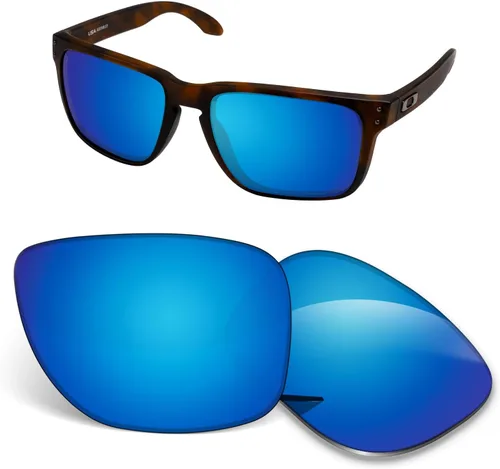 Lentes de repuesto de 0.069 pulgadas compatibles con gafas de sol Oakley Holbrook XL OO9417, resistentes a los arañazos y a los impactos Espejo azul