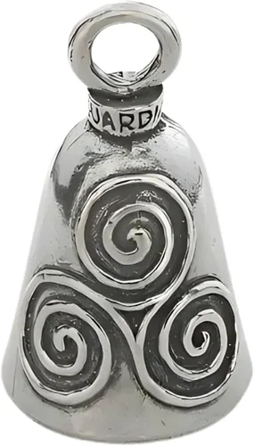 Miniatura 15 de Guardian Bell Campana celta de buena suerte con llavero y bolsa de regalo de terciopelo negro Campana de motocicleta Peltre sin plomo